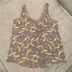 Free People Intimately Grey Floral Tank M